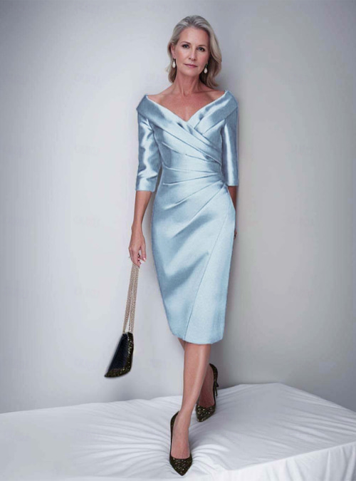 formal dress with half jacket Short Mother of the Bride 2 Piece Lace Jacket Dress
