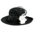 abordables Sombreros de fiesta-Sombreros de Lana con Flor 1PC Casual Kentucky Carrera de Caballos Tocado Copa de Melbourne Sombreros Tocado vestido para impresionar Día de carreras