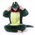 billige Dyrekostyme-Kigurumi-pysjamas Fancy kostyme Onesie-kostyme Dyremønster Drage Dinosaur Varm Behagelig Voksne Unisex Damer og Herrer Jul Halloween Karneval Fest Ytelse homewear Kle deg opp