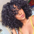 cheap Black &amp; African Wigs-Synthetic Wig Curly Afro Curly Afro Layered Haircut Wig Medium Length Long Natural Black Synthetic Hair Women's African American Wig For Black Women Black