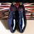 cheap Formal-Men&#039;s Glossy Burgundy Patent Faux Leather Lace-Up Dress Shoes with Brogue Detailing - Formal Oxford Shoes for Weddings, Parties, and Business Events