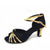 ieftine Pantofi Dans Latin-pantofi de dans de damă cu sclipici aurii roz, cu vârf deschis, talpă moale de piele intoarsă și design cu bretele - cataramă reglabilă pentru dansul latin și de sală