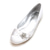 cheap Semi-Formal-Women&#039;s Navy Blue Satin Ballet Flats  with Rhinestone Embellishment - Elegant Wedding and Evening Shoes
