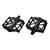cheap Pedals-Bike Pedals Flat &amp; Platform Pedals Cycling Durable Easy to Install Carbon Fiber for Cycling Bicycle Road Bike Mountain Bike MTB BMX White