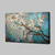 abordables Peintures fleurs/botaniques-Peinture à l&#039;huile à la main peint à la main art mural fleur fleur arbre décoration de la maison décor toile roulée sans cadre non étiré