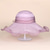 お買い得  パーティーハット-帽子 オーガンザ バケットハット フロッピーハット 結婚式 エレガント ロマンチック レディ と リボン かぶと 帽子