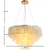 voordelige Kristallen Kroonluchters-4-lichts 50 cm kroonluchter metalen omhulsel geverfde afwerking modern 110-120v / 220-240v