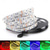tanie Zdalnie sterowane-5m 16.4ft taśmy led rgb podświetlenie tv sypialnia dekoracja kuchenna 300x5050smd ir 44key pilot samoprzylepne zmieniające kolor