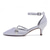 abordables Madre de la Novia/Novio-Mujer Zapatos de boda Lentejuelas cristal brillo D'Orsay y Dos Piezas Zapatos de novia Perla Talón de la correa del tobillo Dedo Puntiagudo Clásico Satén Tira de tobillo Negro Blanco Marfil