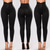 cheap Yoga Leggings &amp; Tights-Women&#039;s High Waist Yoga Pants Drawstring Lace up Tights Leggings Bottoms Tummy Control 4 Way Stretch Solid Color Black Spandex Zumba Fitness Dance Winter Sports Activewear Stretchy Slim