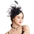 cheap Fascinators-Fascinators Headpiece Tulle Tea Party Horse Race Ladies Day Elegant Retro With Feather Flower Headpiece Headwear dress to impress Race Day Dress