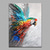 cheap Animal Paintings-Oil Painting 100% Handmade Hand Painted Wall Art On Canvas Colorful Animal Abstract Parrot Bird Home Decoration Decor Rolled Canvas No Frame Unstretched