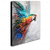 cheap Animal Paintings-Oil Painting 100% Handmade Hand Painted Wall Art On Canvas Colorful Animal Abstract Parrot Bird Home Decoration Decor Rolled Canvas No Frame Unstretched