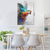 cheap Animal Paintings-Oil Painting 100% Handmade Hand Painted Wall Art On Canvas Colorful Animal Abstract Parrot Bird Home Decoration Decor Rolled Canvas No Frame Unstretched