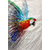 cheap Animal Paintings-Oil Painting 100% Handmade Hand Painted Wall Art On Canvas Colorful Animal Abstract Parrot Bird Home Decoration Decor Rolled Canvas No Frame Unstretched