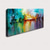 cheap Abstract Paintings-Large Size Oil Painting 100% Handmade Hand Painted Wall Art On Canvas Colorful Lake Abstract Blooming Fireworks Home Decoration Decor Rolled Canvas No Frame Unstretched