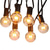 cheap Plug String Lights-Elegant Wedding Reception Party Outdoor String Lights 7.62M 25ft G40 Bulbs Outdoor Wedding Decoration Backyard Bistro Patio Balcony Home Decoration 7W Globe Light String 220-240V