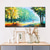 cheap Landscape Paintings-Oil Painting Hand Painted Horizontal Landscape Abstract Landscape Modern Stretched Canvas