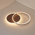 cheap Dimmable Ceiling Lights-LED Ceiling Light 40cm Circle Ring Design Flush Mount Lights Aluminum Novelty Artistic Modern Simple Living Room Office Bedroom Dining Room 110-120V 220-240V ONLY DIMMABLE WITH REMOTE CONTROL