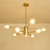 ieftine Design Sputnik-97 cm pandantiv design lanternă candelabru metal sputnik glob imperiu pictat finisaje artistice contemporane 220-240v
