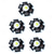 abordables Ampoules-5pcs 1W 80-100lm puce haute luminosité LED blanc chaud blanc froid naturellement blanc lumière bleue super brillante haute puissance avec substrat en aluminium (DC3-3.2V 280-320MA)