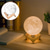 abordables Veilleuses pour chambre d&#039;enfant-Lampe de lune 3d 16 couleurs changent galaxie lune led veilleuse télécommande usb&amp;amp;cadeaux de contrôle tactile pour filles garçons enfants femmes anniversaire