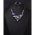 billige Smykkesett-Brude smykker sett 1set Blå Edelsten Strass Legering 1 Halskjede Øredobber Dame Kunstnerisk Elegant Klassisk Søtt Smuk geometriske Kjærlighed Annerledes Smykkesett Til Fest Bryllup