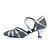 cheap Ballroom Shoes &amp; Modern Dance Shoes-Women's Glitter Latin Dance Heels – Strappy Ballroom Performance Shoes with Buckle for Salsa, Tango &amp; Party Events