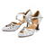 cheap Ballroom Shoes &amp; Modern Dance Shoes-Women's Glitter Latin Dance Heels – Strappy Ballroom Performance Shoes with Buckle for Salsa, Tango &amp; Party Events