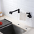cheap Foldable-Kitchen Faucet,Wall Mounted Pot Filler Black Single Handle One Hole Multi-Ply Pot Filler Foldable Contemporary Kitchen Taps