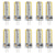 お買い得  LEDバイピンライト-10 個 5 ワット led バイピン電球 500lm g4 50 ワットハロゲン相当 104 led ビーズ smd 3014 ウォームホワイト 110-240v
