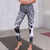 ieftine Jambiere și colanți de yoga-Pentru femei Jambiere Sports Gym Leggings Pantaloni de yoga Mov Deschis Gri Închis Alb / Negru Dresuri Ciclism Jambiere Imprimare digitală 3D Controlul abdomenului Lift Fesier Uscare rapidă Buline