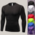 cheap Running Tops-Men&#039;s Long Sleeve Compression Shirt Running Base Layer Tee Tshirt Base Layer Base Layer Top Athletic Winter Breathable Quick Dry Sweat wicking Fitness Gym Workout Running Exercise Sportswear Normal