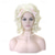 cheap Synthetic Trendy Wigs-Blonde Wigs for Women Cosplay Wig Curly Marie Antoinette Layered Haircut Wig Medium Length Platinum Blonde Synthetic Hair 14 Inch Women Halloween Wig With 2pcs Earrings Pearl Necklace Choker