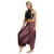 cheap Yoga Pants &amp; Bloomers-Women‘s Harem Pants Smocked Waist Yoga Style High Waist Quick Dry Fitness Gym Workout Dance Bloomers Bohemian Hippie Boho Purple Dark Red Coffee Winter Sports Activewear High Elasticity Loose