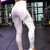 ieftine Jambiere și colanți de yoga-Pentru femei Jambiere Sports Gym Leggings Pantaloni de yoga Negru+Auriu Alb Negru Dresuri Ciclism Jambiere Gradiant Luciu Strălucire Controlul abdomenului Lift Fesier Uscare rapidă Îmbrăcăminte