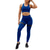 cheap Yoga Suits-Women&#039;s Yoga Suit Summer 2 Piece Padded Tights Leggings Bra Top Army Green Blue Mesh Fitness Gym Workout Running High Waist Tummy Control Butt Lift Freedom Sport Activewear High Elasticity Slim