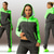 cheap Tracksuits-Women&#039;s Tracksuit Sweatsuit Patchwork Drawstring Street Long Sleeve Thermal Warm Breathable Soft Fitness Running Jogging Sportswear Activewear Color Block Black Green Pearl Pink