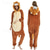 tanie Kostium zwierzęcy-Piżama Kigurumi Wymyślny kostium Kostium Onesie Zwierzę Lew Kreskówka Ciepłe zabawny kostium Wygodny Dla dorosłych Dla obu płci Mężczyźni i kobiety Halloween Karnawał Impreza Spektakl Homewear