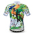 cheap Cycling Jerseys-21Grams Men&#039;s Cycling Jersey Short Sleeve Mountain Bike MTB Road Bike Cycling Graphic Patterned Graffiti Jersey Top Green Dark Green Sky Blue Lycra Breathable Quick Dry Moisture Wicking Sports