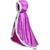 cheap Movie &amp; TV Theme Costumes-Princess Fairytale Elsa Cloak Girls&#039; Movie Cosplay A-Line Slip Purple Yellow Fuchsia Dress Shawl Christmas Masquerade World Book Day Costumes