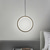 halpa Sormus &amp; Pyöreä Suunnittelu-2kpl 20cm led-riippuvalaisin ympyrä design sängyn valo alumiini maalatut viimeistelyt mustavalkoinen runko makuuhuoneen sisäänkäyntiin ruokailuhuone moderni 110-120v 220-240v 10w