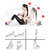 tanie Akcesoria pomocnicze-Zespół oporu pedału Lina do podciągania Ekspander kulturystyki z naturalnego lateksu 27.0*15.0*9.0 cm Sport Lateks Trening domowy Siłownia Pilates Trening siłowy Trening mięśni z ciężarem własnego