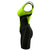 ieftine Îmbrăcăminte Triathlon-21Grams® Pentru femei Fără manșon Costum Vară Spandex Poliester Verde Pădure Negru / Galben Verde Culoare solidă Geometică Bicicletă Costume Rezistent la UV Pad 3D Respirabil Uscare rapid / Strech