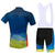 cheap Cycling Jersey &amp; Shorts / Pants Sets-21Grams® Men&#039;s Short Sleeve Cycling Jersey with Bib Shorts Mountain Bike MTB Road Bike Cycling Black Blue Graphic Gradient Design Bike UV Resistant Quick Dry Sports Lines / Waves Graphic Patterned
