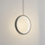 halpa Sormus &amp; Pyöreä Suunnittelu-2kpl 20cm led-riippuvalaisin ympyrä design sängyn valo alumiini maalatut viimeistelyt mustavalkoinen runko makuuhuoneen sisäänkäyntiin ruokailuhuone moderni 110-120v 220-240v 10w