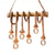 voordelige Clusterontwerp-6-lichts hanglamp 80cm led cluster design hout / bamboe landelijke eetkamer ketting / snoer verstelbaar 110-120v 220-240v