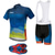 cheap Cycling Jersey &amp; Shorts / Pants Sets-21Grams® Men&#039;s Short Sleeve Cycling Jersey with Bib Shorts Mountain Bike MTB Road Bike Cycling Black Blue Graphic Gradient Design Bike UV Resistant Quick Dry Sports Lines / Waves Graphic Patterned