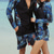 Χαμηλού Κόστους Rash guard πουκάμισα &amp; rash guard κοστούμια-Ανδρικά Προστατευτικά Μαγιό γιλέκο Προστασία από τον ήλιο UV UPF50+ Αναπνέει Μακρυμάνικο Στολές κατάδυσης Μαγιό 3 τεμάχια Μποστινό Φερμουάρ Κολύμβηση Καταδύσεις Σέρφινγκ Θαλάσσια Σπορ Ζωγραφιά