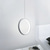halpa Sormus &amp; Pyöreä Suunnittelu-2kpl 20cm led-riippuvalaisin ympyrä design sängyn valo alumiini maalatut viimeistelyt mustavalkoinen runko makuuhuoneen sisäänkäyntiin ruokailuhuone moderni 110-120v 220-240v 10w